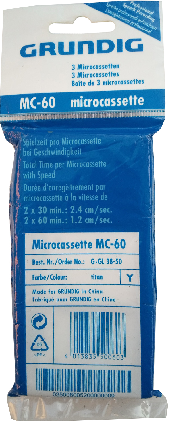 Soft Pack Grundig 60 Type I Normal Europe