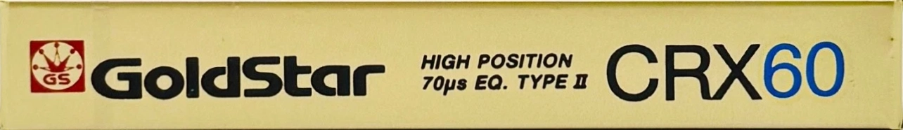 Compact Cassette Goldstar CRX 60 Type II Chrome 1986 Europe
