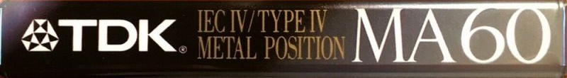 Compact Cassette TDK MA 60 "MA-60ET" Type IV Metal 1992 Europe