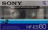 2 pack Sony HF-ES 60 Type I Normal 1985 Japan