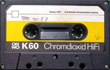 Compact Cassette ORWO 60 Type II Chrome 1985 East Germany