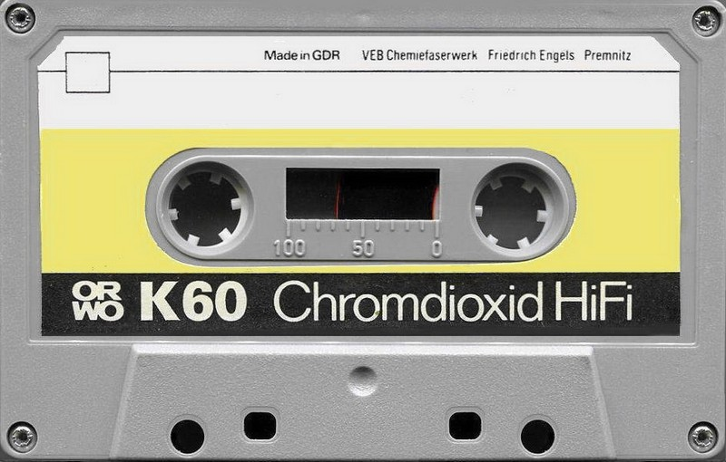 Compact Cassette ORWO 60 Type II Chrome 1985 East Germany