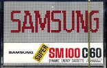 Compact Cassette Samsung Super SM 100 60 Type I Normal 1981 South Korea