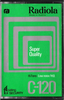 Compact Cassette Radiola Super Quality 120 Type I Normal 1975 Europe