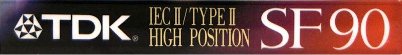 Compact Cassette TDK SF 90 "SF-90ET" Type II Chrome 1992 Europe