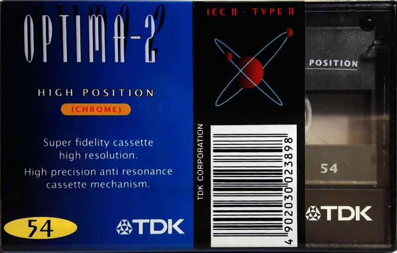 Compact Cassette TDK Optima 54 Type II Chrome 2001 Europe