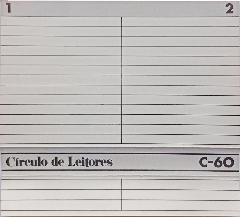 Compact Cassette Circulo de Leitores 60 Type I Normal Portugal