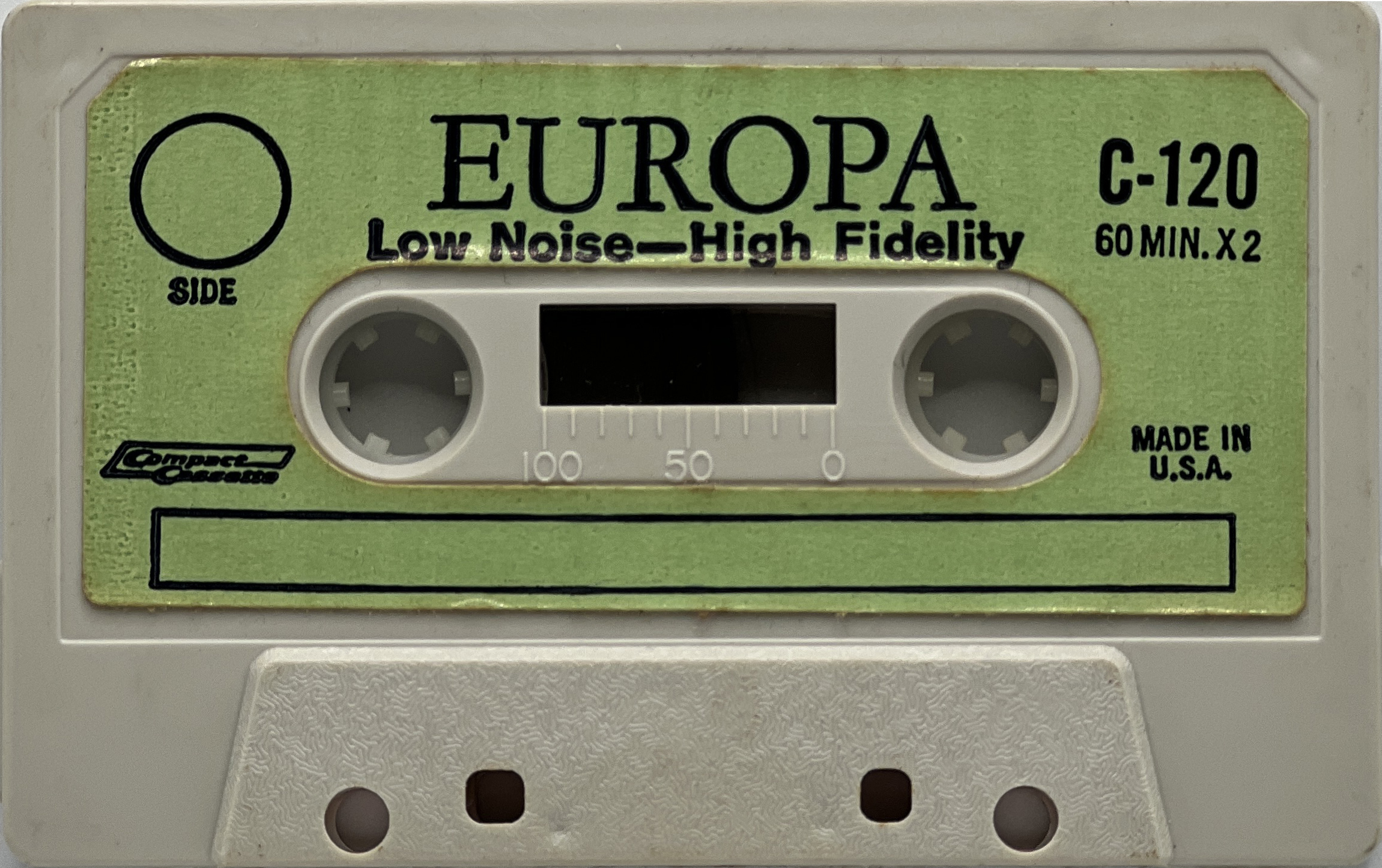 Compact Cassette Europa 120 Type I Normal USA