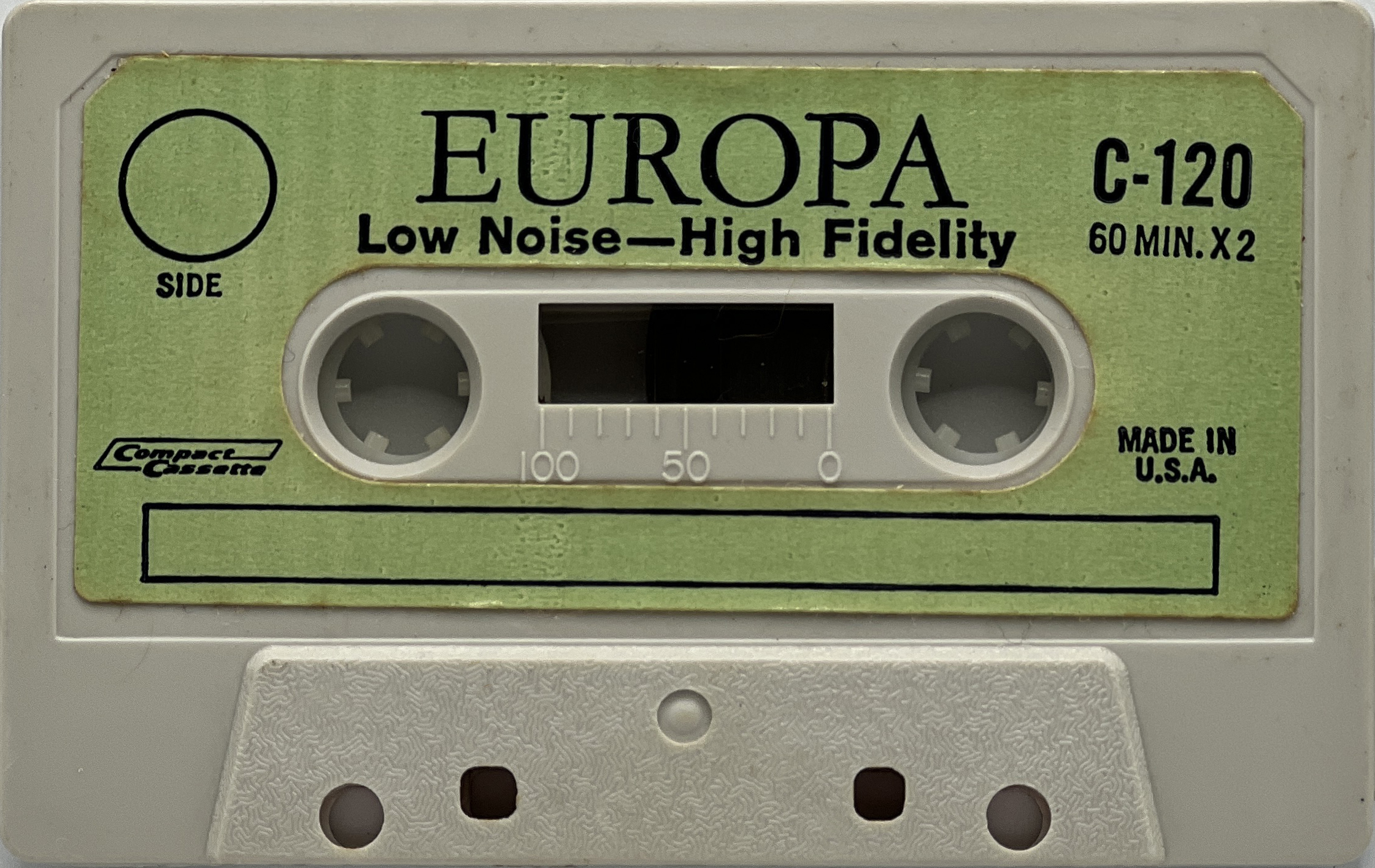 Compact Cassette Europa 120 Type I Normal USA