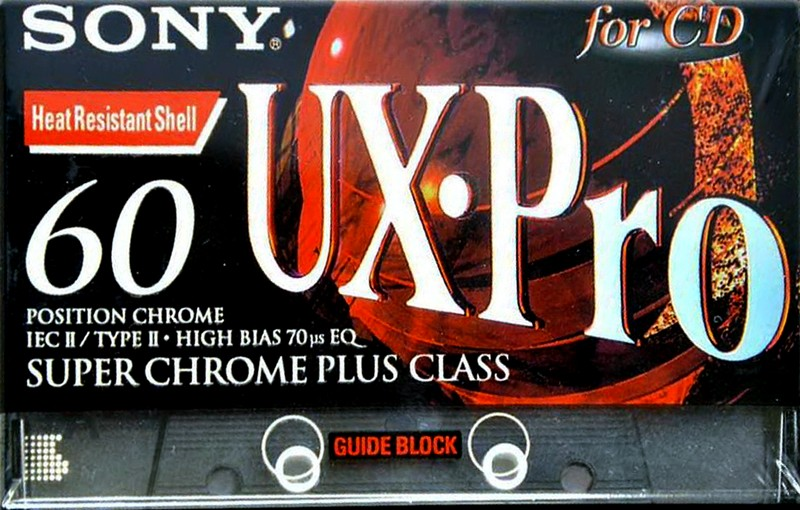 Compact Cassette Sony UX-Pro 60 Type II Chrome 1996 Europe