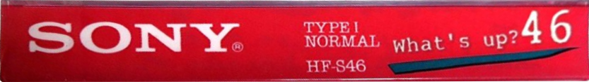 Compact Cassette Sony What`s Up? 46 "WTS 46R" Type I Normal 1985 Japan