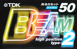 Compact Cassette TDK Beam 2 50 "BM2-50S" Type II Chrome 1999 Japan