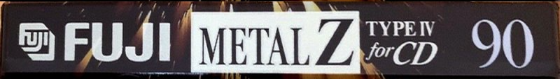Compact Cassette Fuji Metal Z 90 Type IV Metal 1995 North America