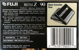 Compact Cassette Fuji Metal Z 90 Type IV Metal 1995 North America