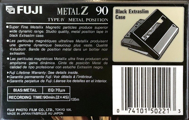 Compact Cassette: FUJI Fuji - Metal Z 90