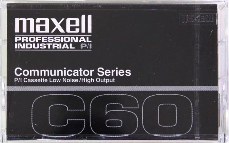 Compact Cassette Maxell Professional Industrial P/I 60 Type I Normal 1996 USA