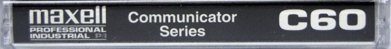 Compact Cassette Maxell Professional Industrial P/I 60 Type I Normal 1996 USA