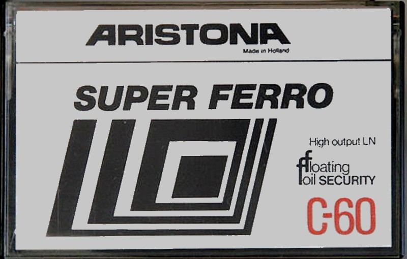 Compact Cassette Aristona Super Ferro 60 Type I Normal 1978 Europe