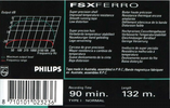 Compact Cassette Philips FSX 90 Type I Normal 1989 Europe