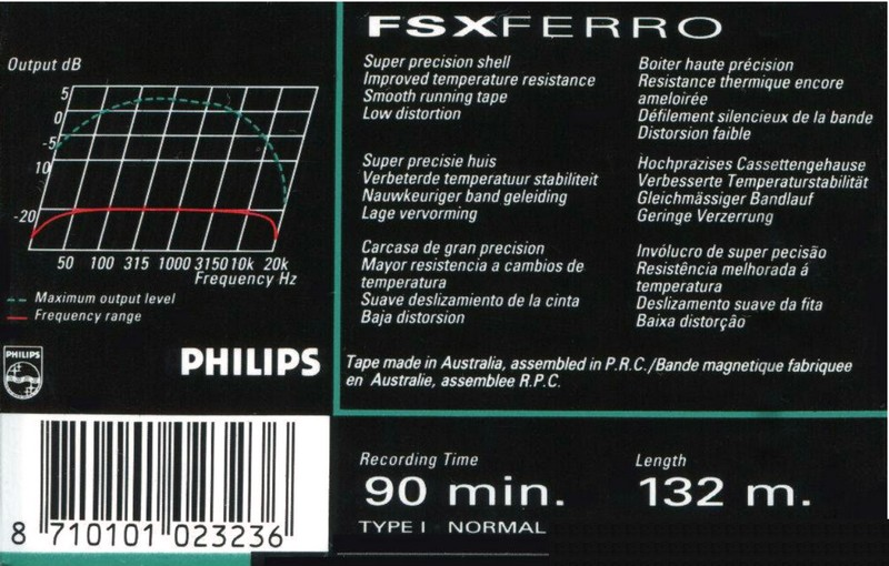 Compact Cassette: GoldStar / LG Philips - FSX Ferro 90