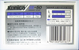 Compact Cassette Konica EE 50 Type II Chrome 1984 Japan
