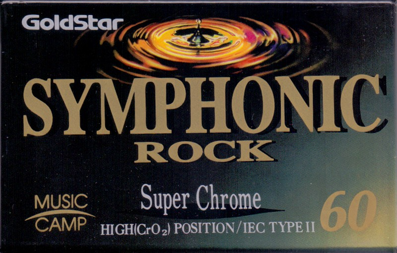 Compact Cassette Goldstar Symphonic Rock 60 Type II Chrome 1993 Canada