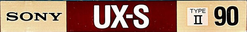 Compact Cassette Sony UX-S 90 Type II Chrome 1988 USA