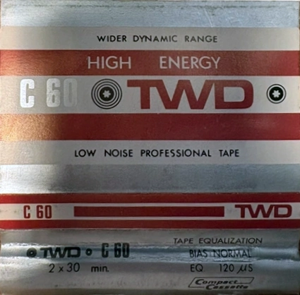 Compact Cassette TWD 60 Type I Normal 1982 Hong Kong