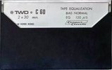 Compact Cassette TWD 60 Type I Normal Hong Kong