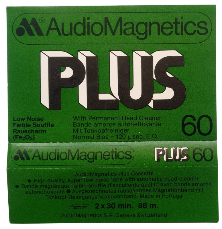Compact Cassette Audio Magnetics Plus 60 Type I Normal 1979 Europe
