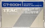 Compact Cassette Teac CT "CT-600H" Computer Cassette 1981 Worldwide
