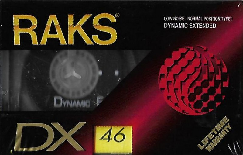 Compact Cassette RAKS DX 46 Type I Normal 1993 Europe