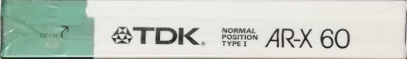 Compact Cassette TDK AR-X 60 "AR-X60G" Type I Normal 1987 Japan