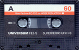 Compact Cassette Universum UFX I-S 60 Type I Normal 1983 Europe
