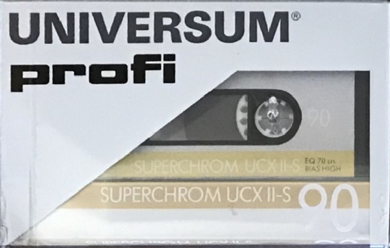 Compact Cassette Universum UCX II-S 90 Type II Chrome 1986 Europe
