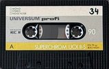 Compact Cassette Universum UCX II-S 90 Type II Chrome 1986 Europe