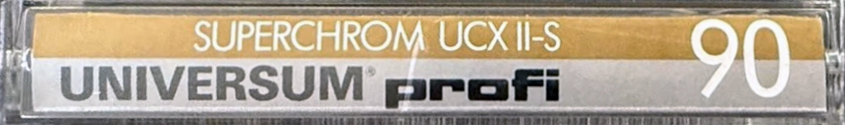 Compact Cassette Universum UCX II-S 90 Type II Chrome 1986 Europe