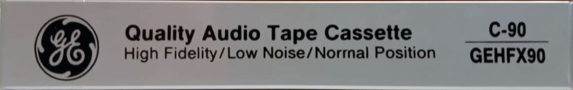 Compact Cassette GE / General Electric GE-HFX 90 Type I Normal 1988 USA