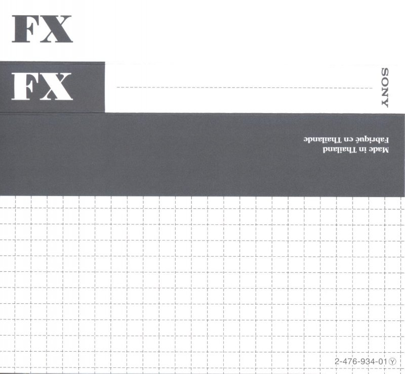 Compact Cassette Sony FX 60 "C-60FX2A" Type II Chrome 1995 Europe