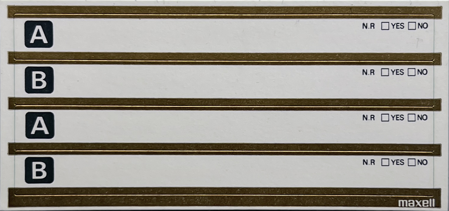 Compact Cassette Maxell XLII 60 "with line" Type II Chrome 1985 Europe