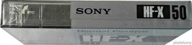 Compact Cassette Sony HF-X 50 Type I Normal 1989 Japan