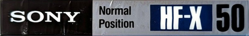 Compact Cassette Sony HF-X 50 Type I Normal 1989 Japan