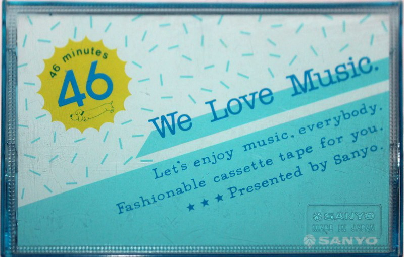 Compact Cassette Sanyo We Love Music 46 "Blue" Type I Normal 1986 Japan
