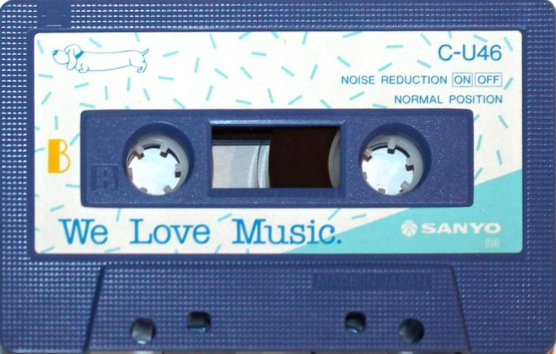 Compact Cassette Sanyo We Love Music 46 "Blue" Type I Normal 1986 Japan