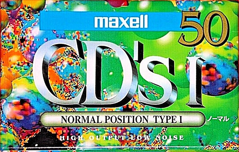 Compact Cassette Maxell CD`s I / CD`s 1 50 "CDS1-50G" Type I Normal 1994 Japan