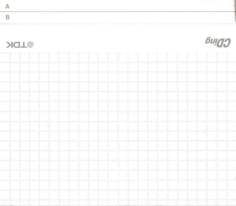 Compact Cassette TDK CDing 2 74 "CDING2-74EC" Type II Chrome 2001 Europe