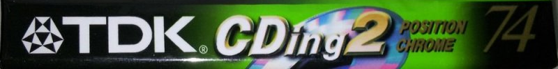 Compact Cassette TDK CDing 2 74 "CDING2-74EC" Type II Chrome 2001 Europe
