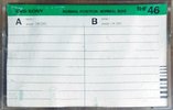 Compact Cassette CBS / Sony BHF 46 Type I Normal 1980 Japan