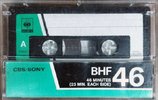 cover of Cassette CBS / Sony BHF Type I Normal