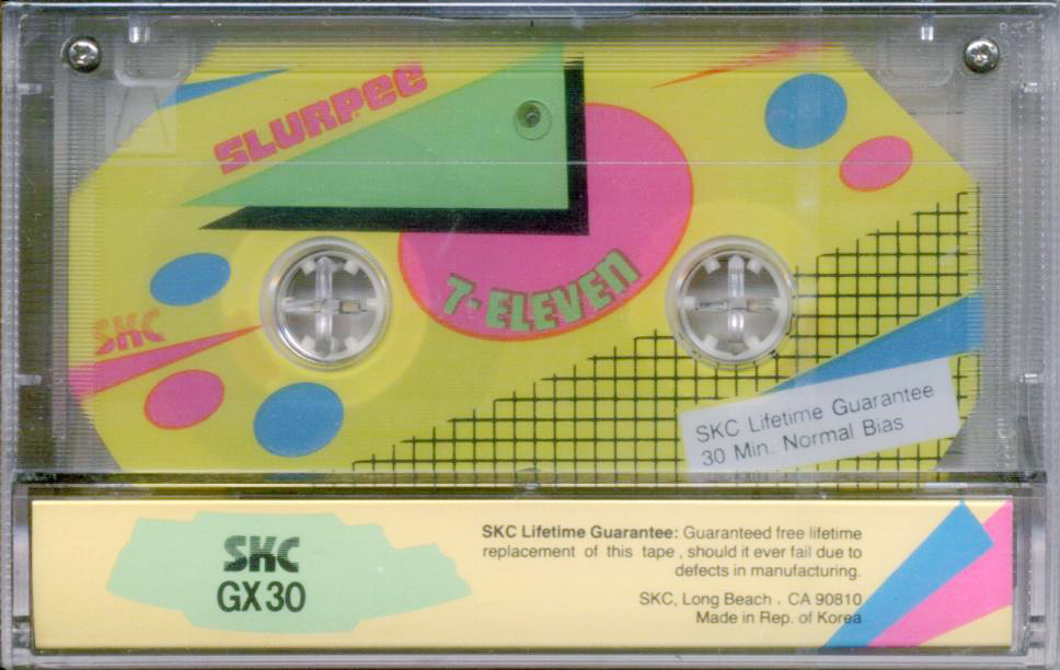 Compact Cassette SKC GX 30 "Slurpee 7-Eleven" Type I Normal 1990 USA